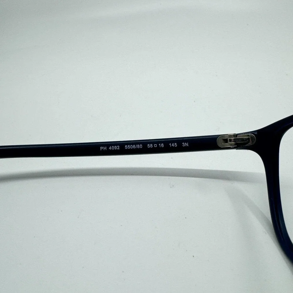 Ralph‎ Lauren Polo PH4092 5506/80 Shiny Blue Square Mens 58-16-145 H9369